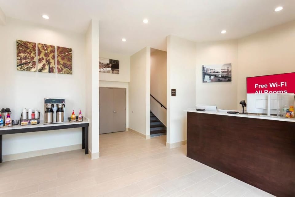Settle in quickly with a bright, streamlined front desk.