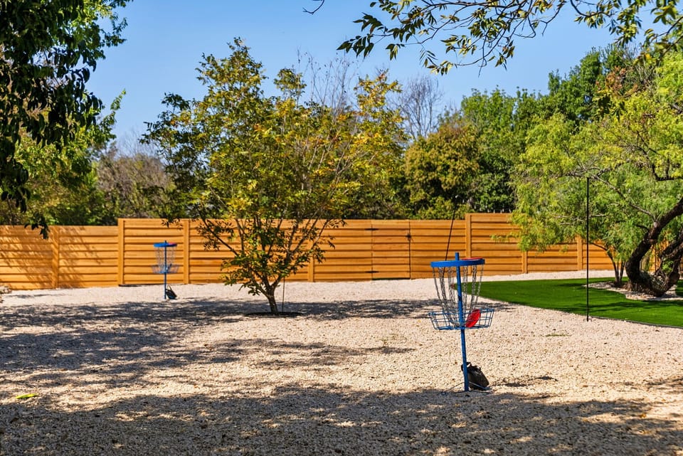 Your own private disc golf holes! 