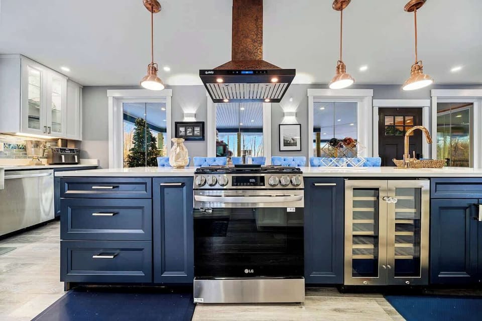 Brand-new custom luxury home blending refined design with family comfort. Stylish living spaces, modern fireplace, curated kids’ play area, and a private garden with 8-person hot tub and fire pit—perfect for elevated, memory-making gatherings w/Fam!