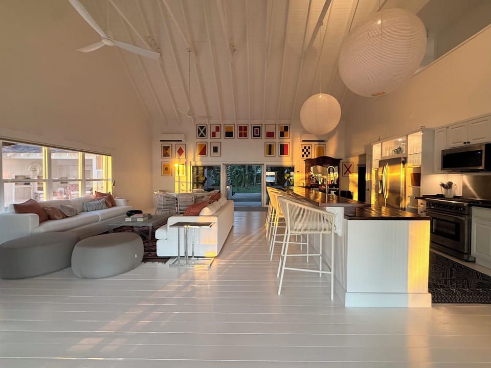 Big house living room and kitchen