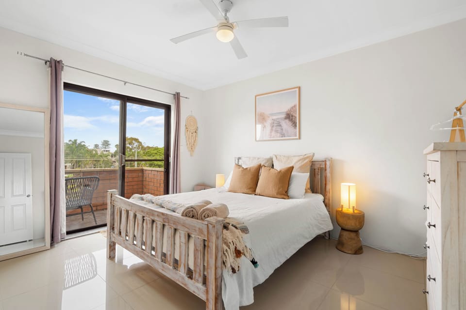 Main bedroom with balcony