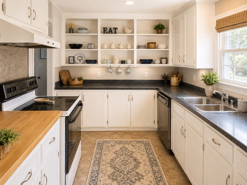 Fully stocked with everything you need to cook at home.