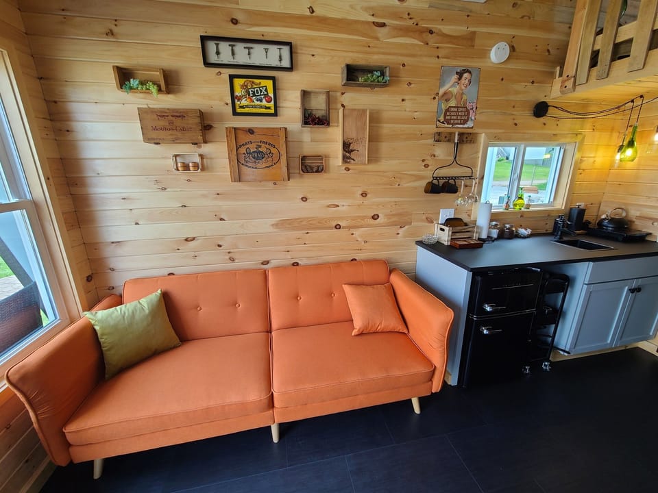 Main Floor Seating/Click-Clack Couch