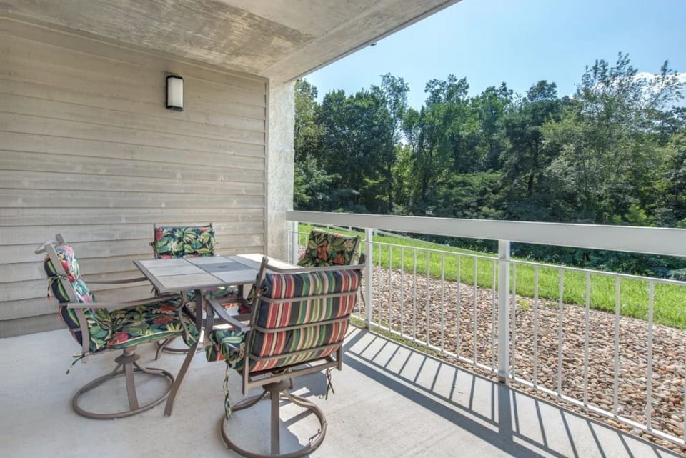 Private Balcony with a Wooded View from your Pigeon Forge Condo