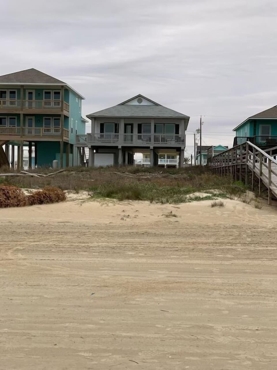Exterior views from the beach looking back at YOLO