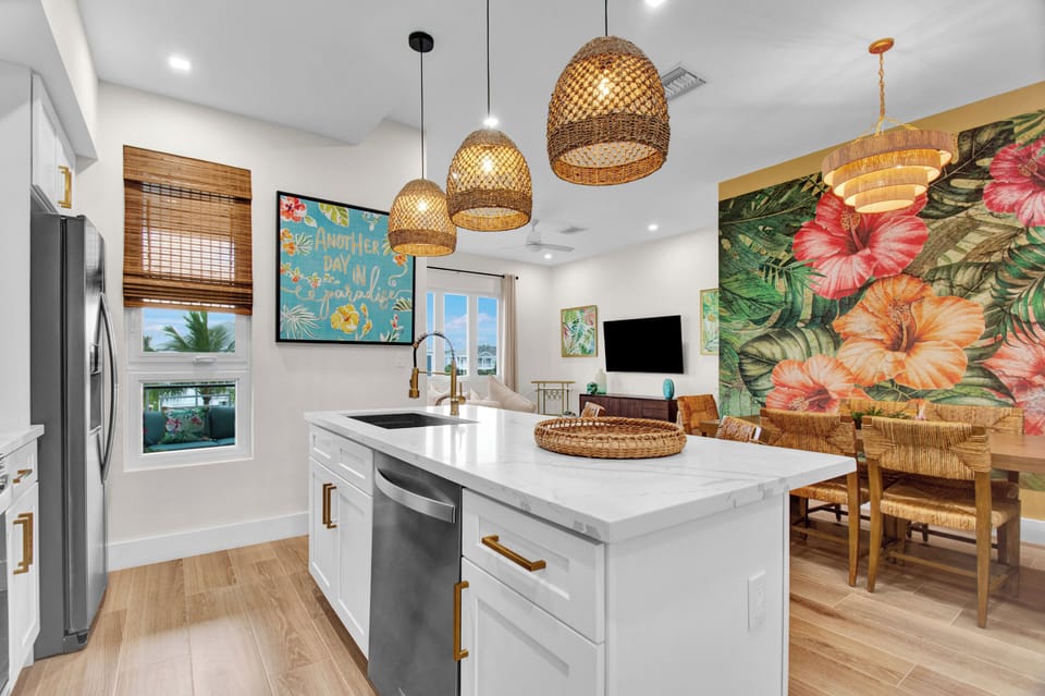 You can catch on the news or your favorite tv series while in the kitchen.
