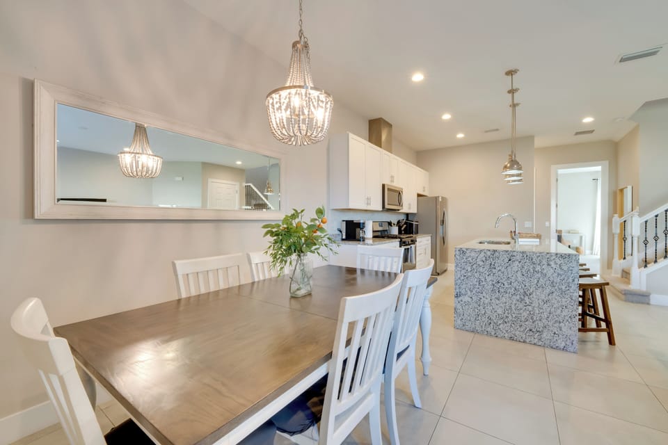 Dining Area | 1st Floor | Dishware & Flatware Provided