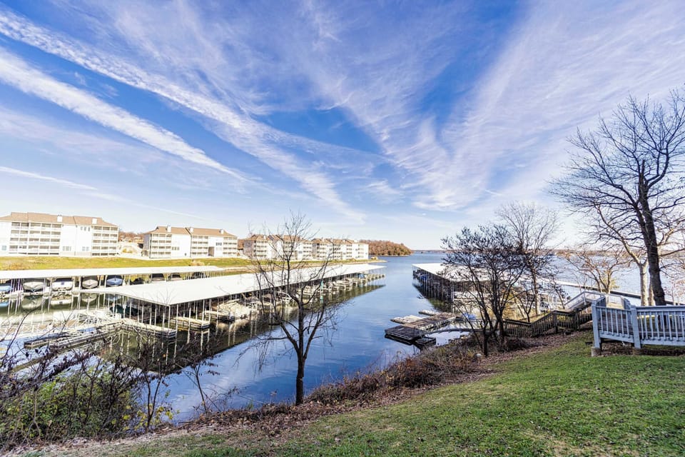 beautiful lake view from the deck