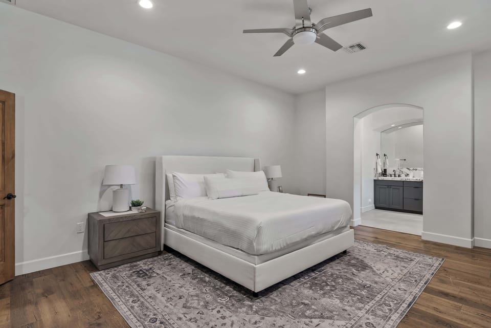 Immerse in blissful slumber on lavish bedding