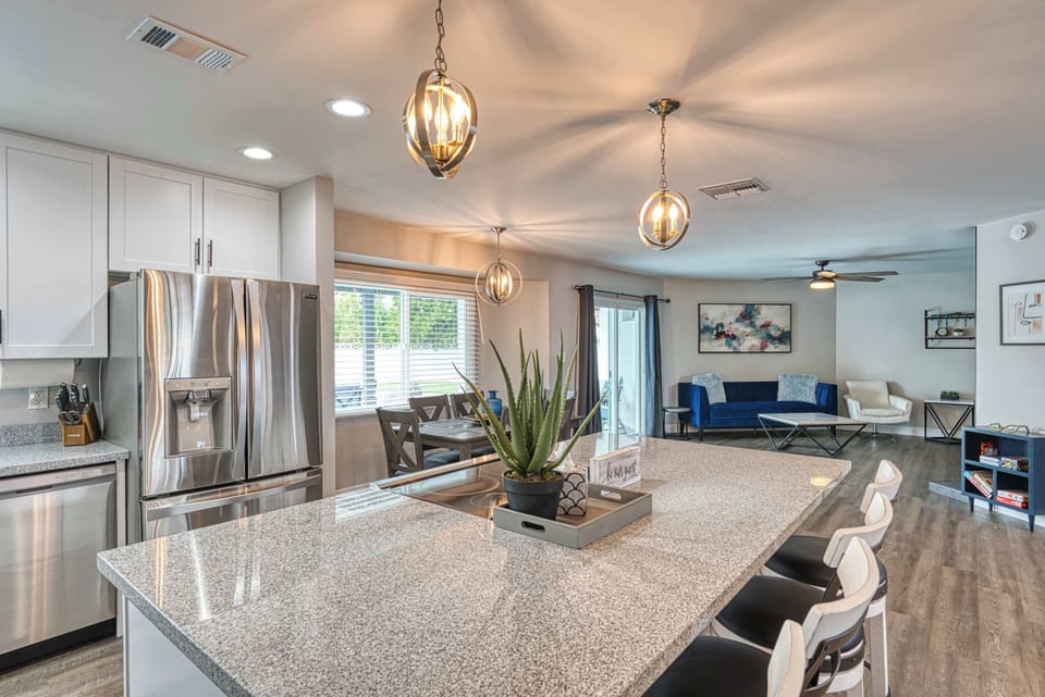 Ample counter space