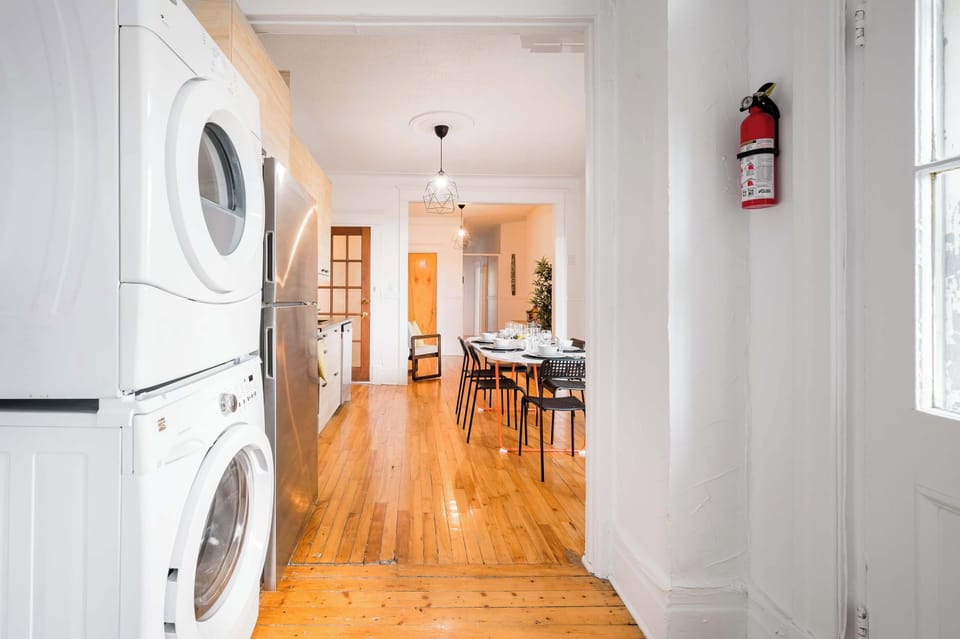 Convenient in-unit washer and dryer, making longer stays easy and comfortable.