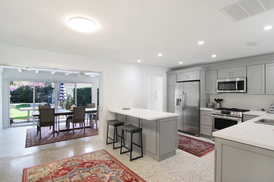 Kitchen and dining area