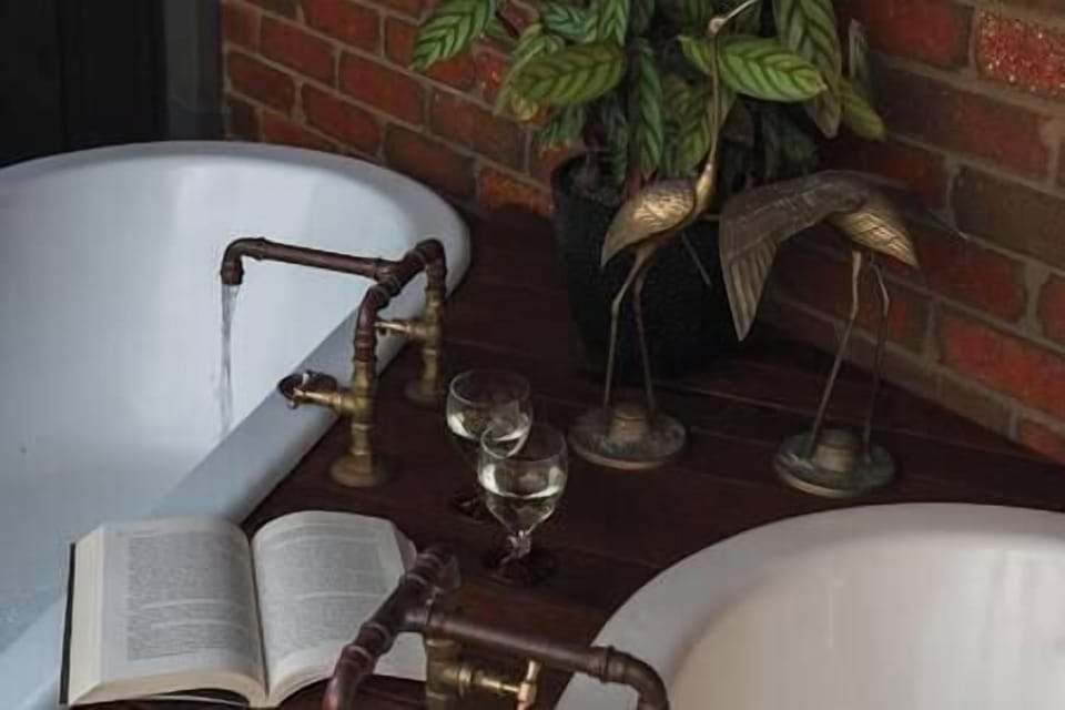 A book, a wine, a movie, how would you enjoy your bath? 