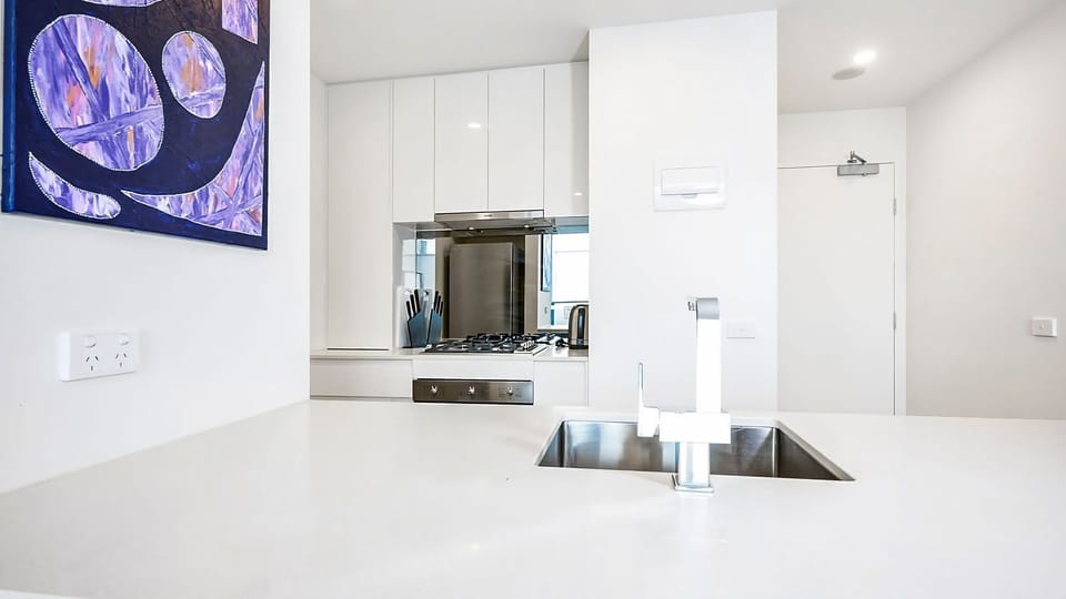 Elegant kitchen island setup ideal for casual dining and entertaining.