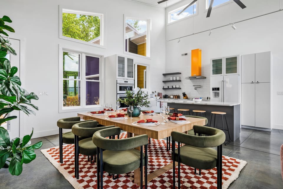 Bright open spaces perfect for gathering, relaxing, and entertaining.