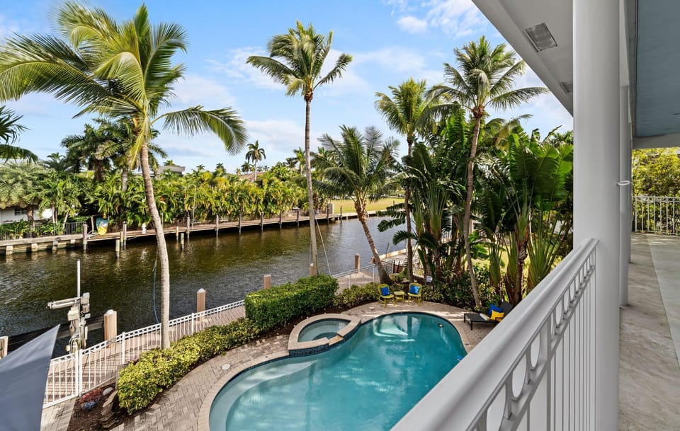 Stunning views from the private second floor balcony