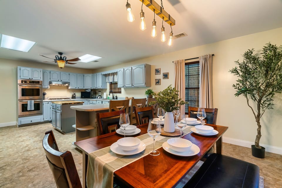 Prepare and enjoy your favorite meals with seating for 9! Great for family meals