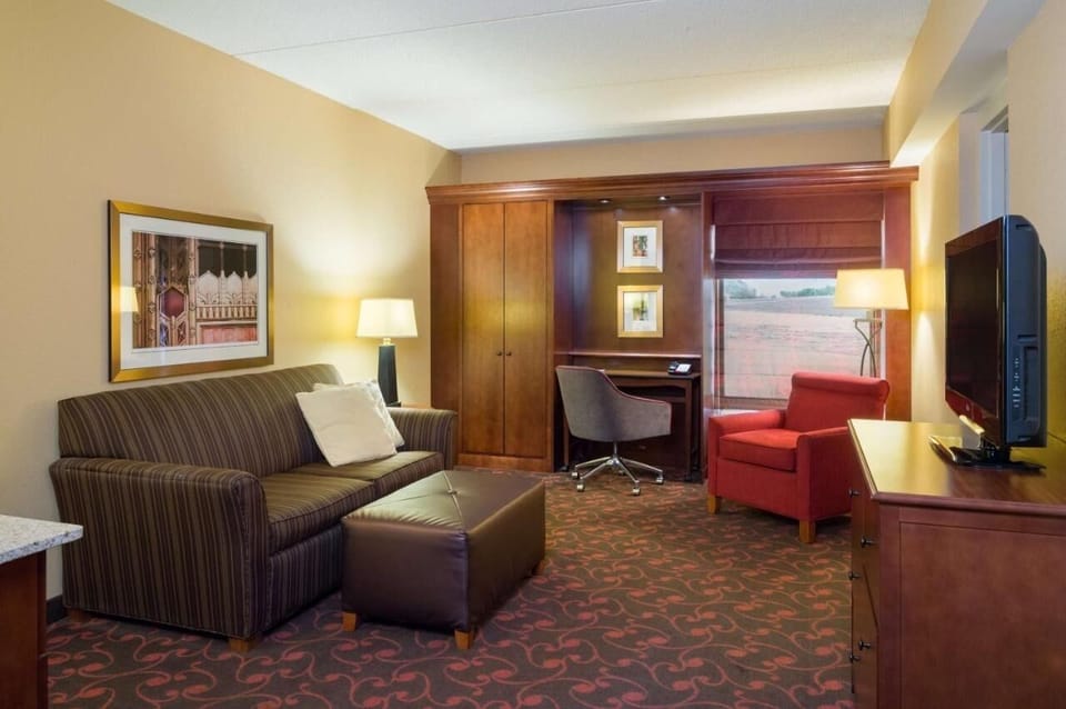 Stretch out on the sofa and enjoy a relaxed evening in-suite.