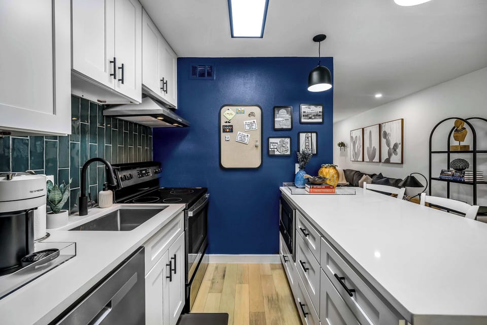 Full kitchen with everything you'd actually use.