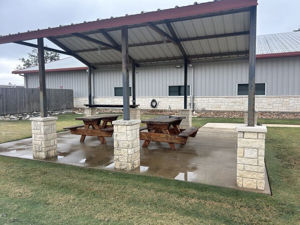 Pavilion available upon approval and event fee for gatherings and events.