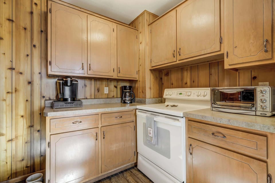 Stove section of kitchen 