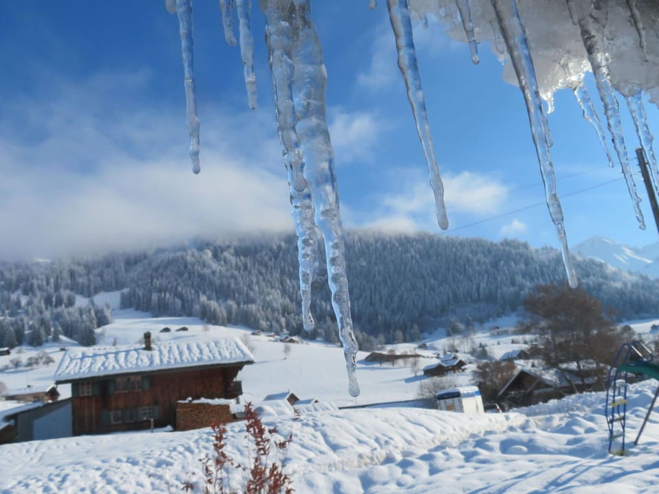 Cloud, Sky, Snow, Nature, Slope, Mountain, Plant, House, Tree, Freezing