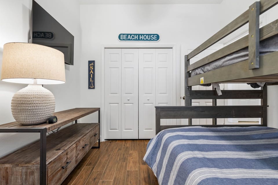 Twin over Full Bunkbed with a Twin Trundle.