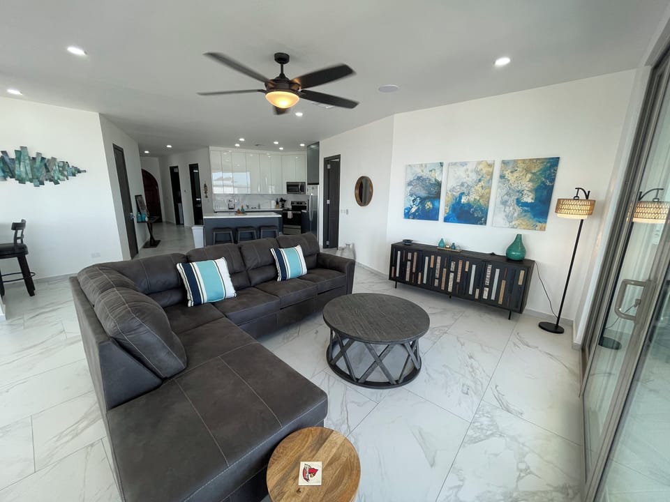 Living room with sleeper sofa