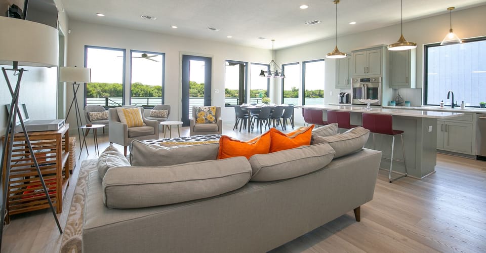 Great space for relaxing with friends and family