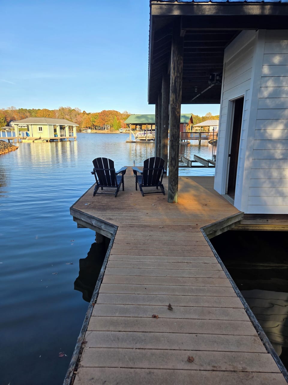 dock with boathouse 