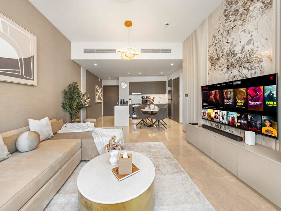 Relax and stream your favorites on the Smart TV