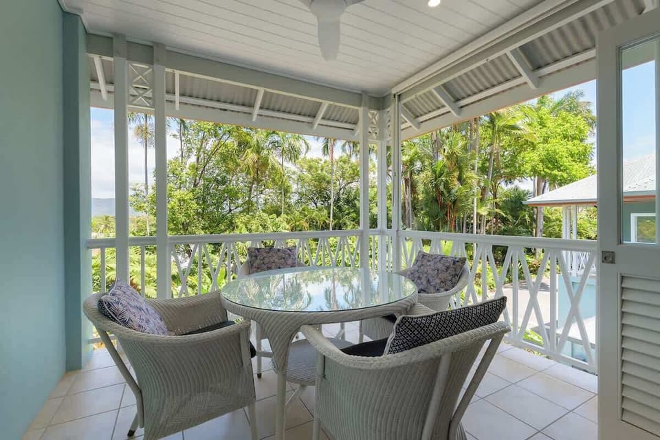 Outdoor dining on your private balcony