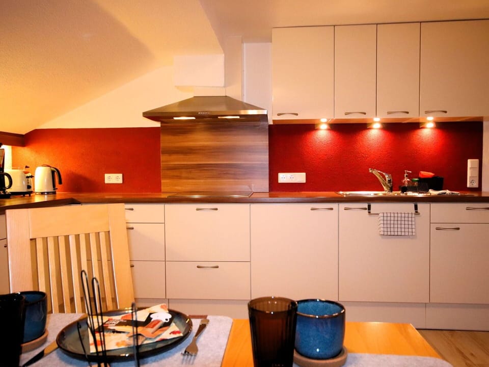 Kitchen, Countertop, Kitchen Appliance, Interior Design, Flooring, Wood, Cabinetry, Ceiling, Major Appliance, Floor
