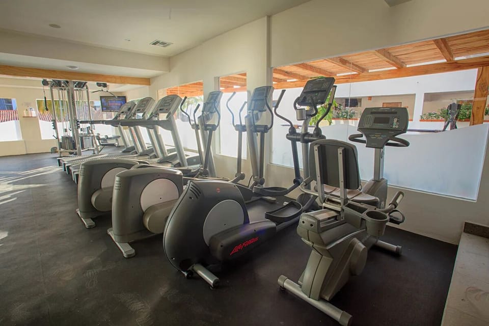 Keep your routine going with cardio machines ready anytime.