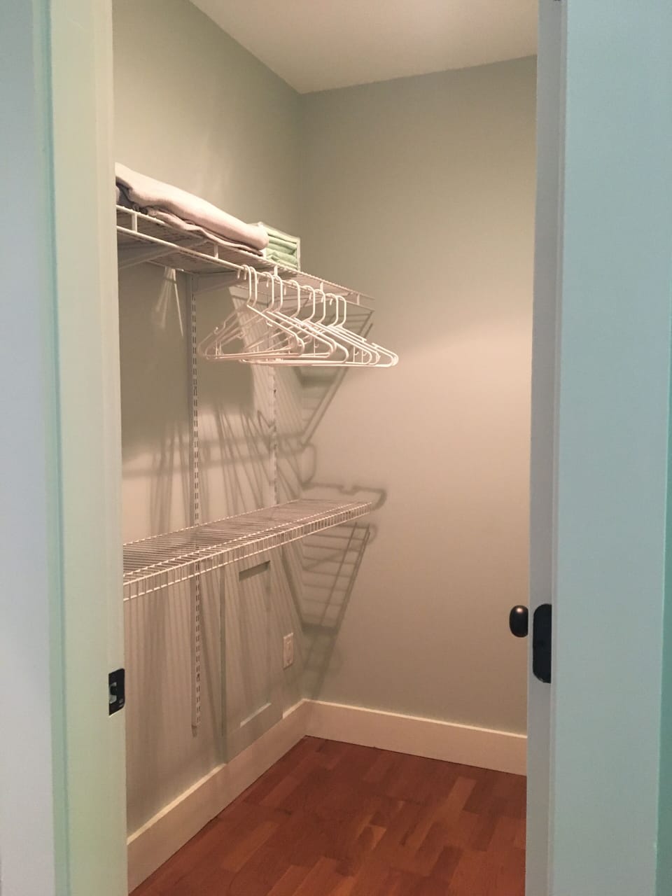 Large walk-in closet.