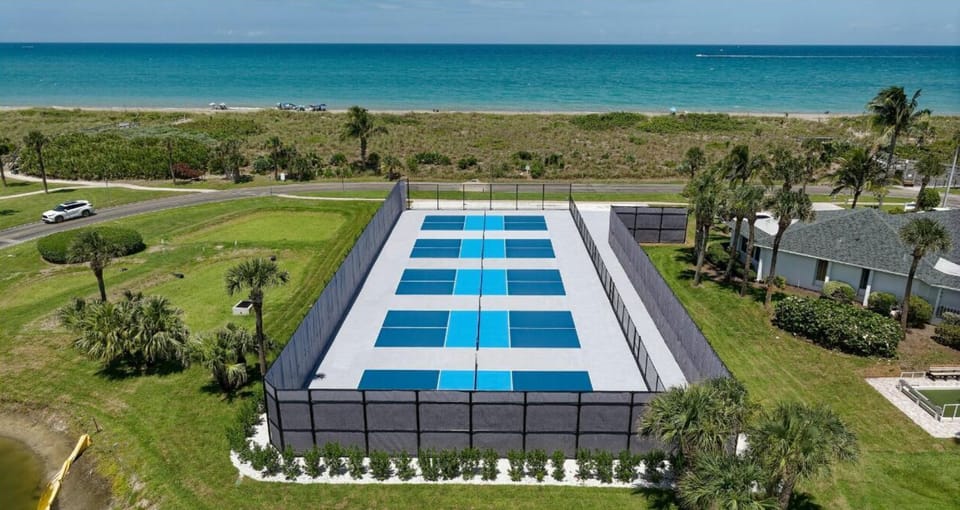 The new pickleball courts allow walk-on and scheduled play