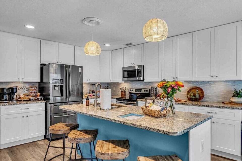 Cook, snack, or dine in — a kitchen made for every kind of stay.