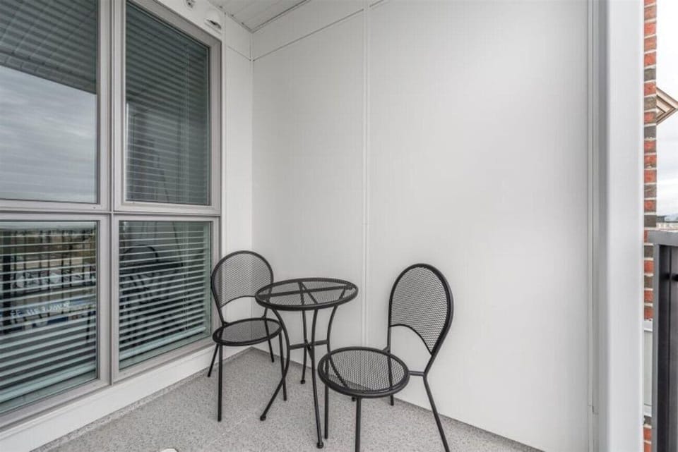 Cozy balcony with intimate seating for two
