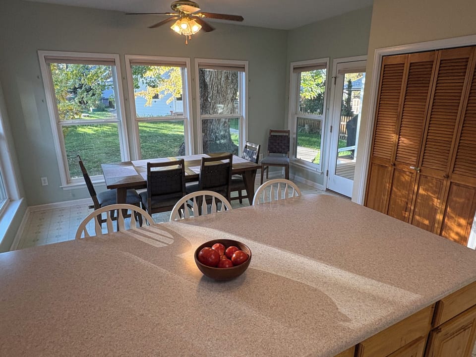 Dining area from kitchen