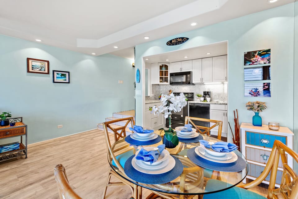 Dining area next to kitchen