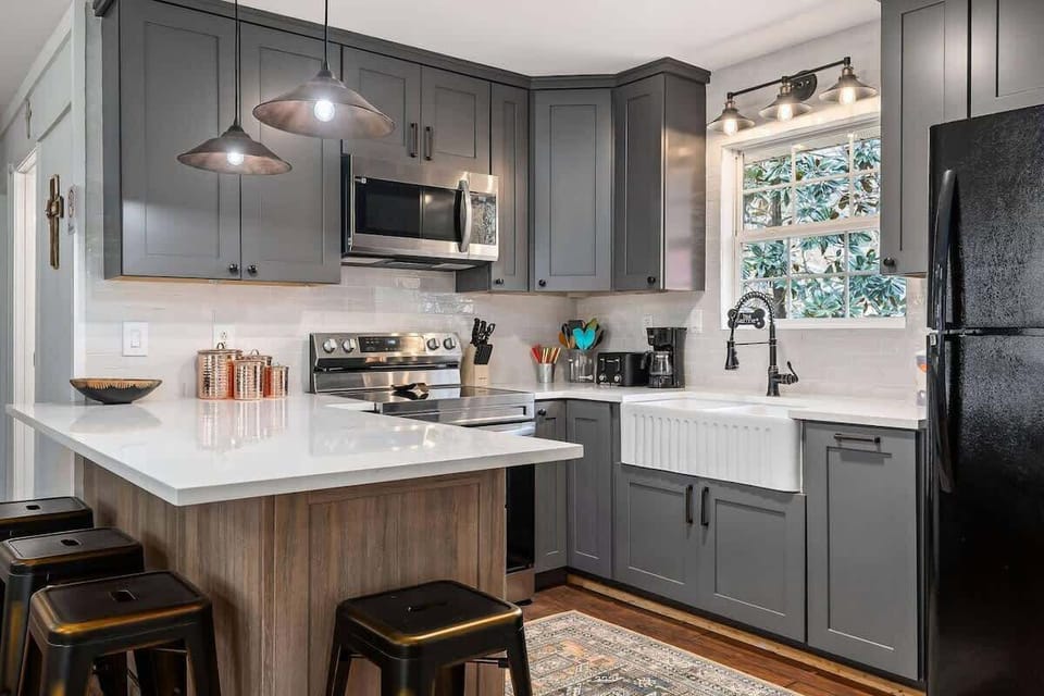 A fully stocked kitchen so you can cook, gather, and enjoy quality time.