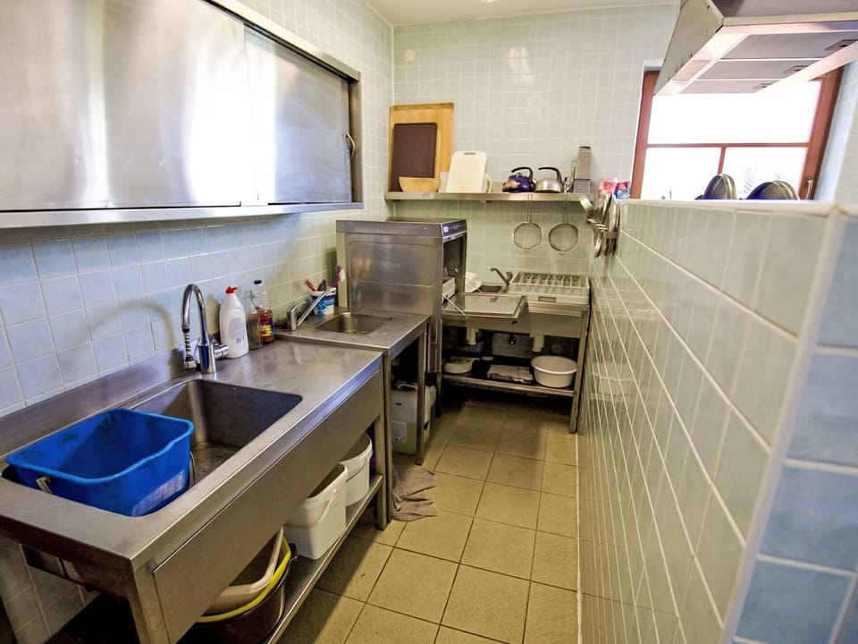 Kitchen Sink, Tap, Sink, Plumbing Fixture, Cabinetry, Countertop, Kitchen, Interior Design, Floor, Real Estate