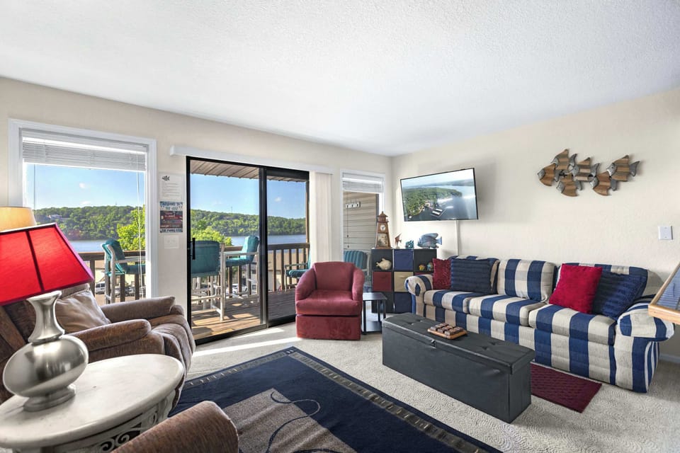 Curl up in the living room & stream your favorites on the smart TV