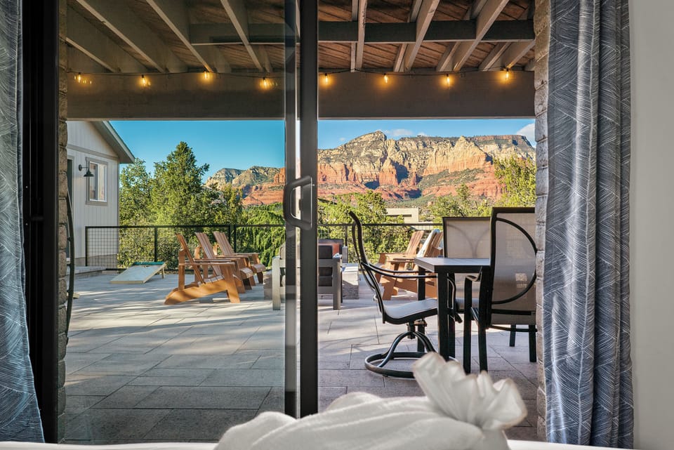 Wow bedroom 3 views from the slider onto the patio deck.
