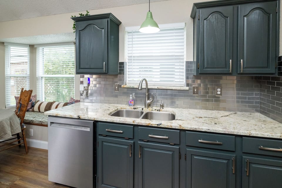 Fully stocked kitchen with everything you need for cooking meals at home!