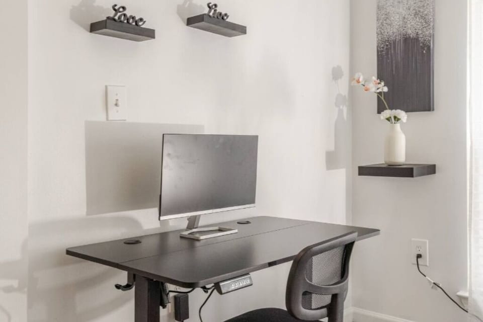 Dedicated Work Space in Living Room