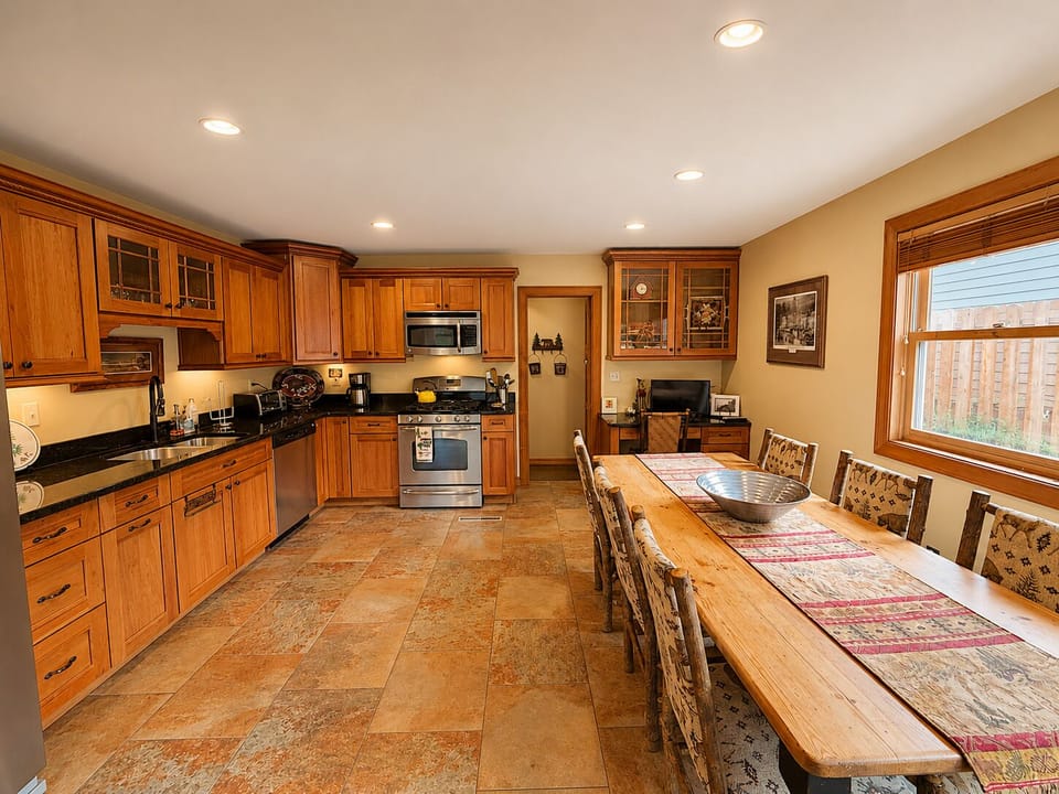 Fully Stocked Kitchen and Dining