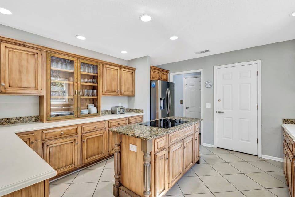 Modern appliances and plenty of counter space to fit a few cooks