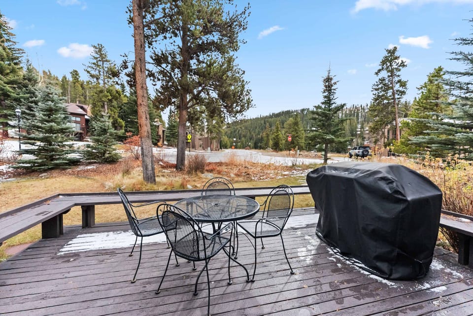 Exterior: Private deck, outdoor dining for 4, gas BBQ
