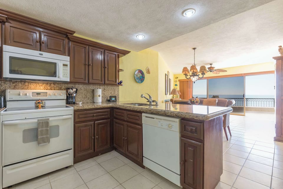 Kitchen with Ocean View